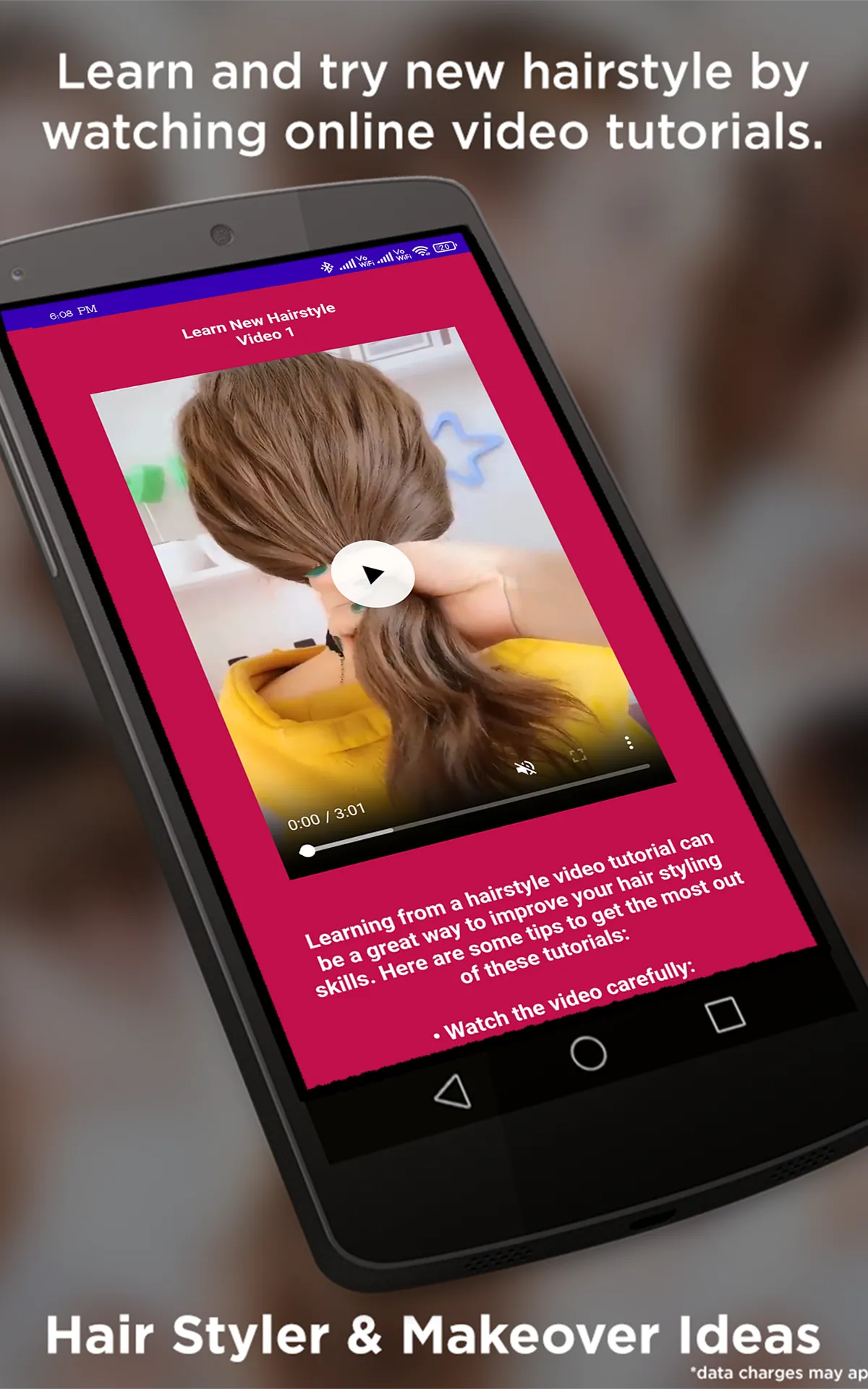 Hairstyle Videos Step by Step | Indus Appstore | Screenshot