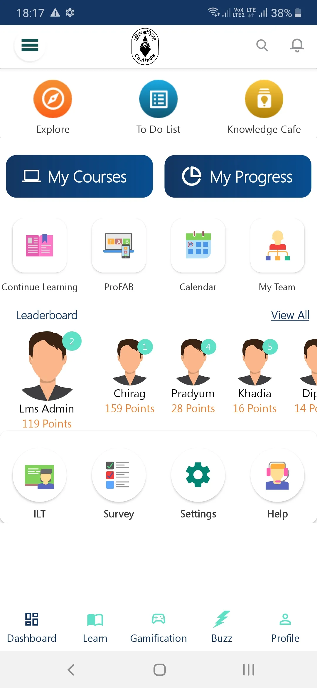 LMS CIL | Indus Appstore | Screenshot