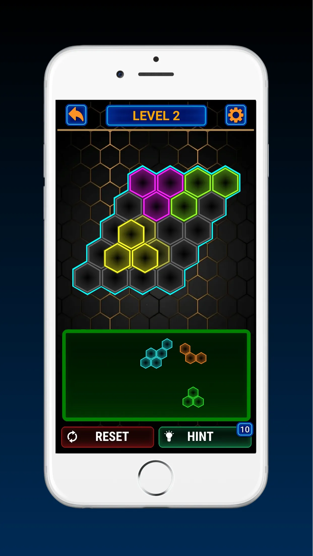 Glow Block Hexa Puzzle | Indus Appstore | Screenshot