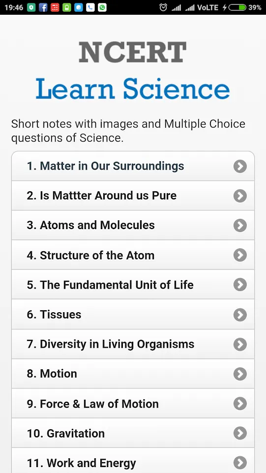 Science Class 9 | Indus Appstore | Screenshot