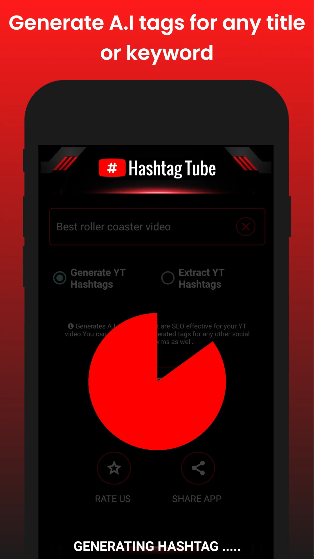 Hashtag Generator & Extractor | Indus Appstore | Screenshot