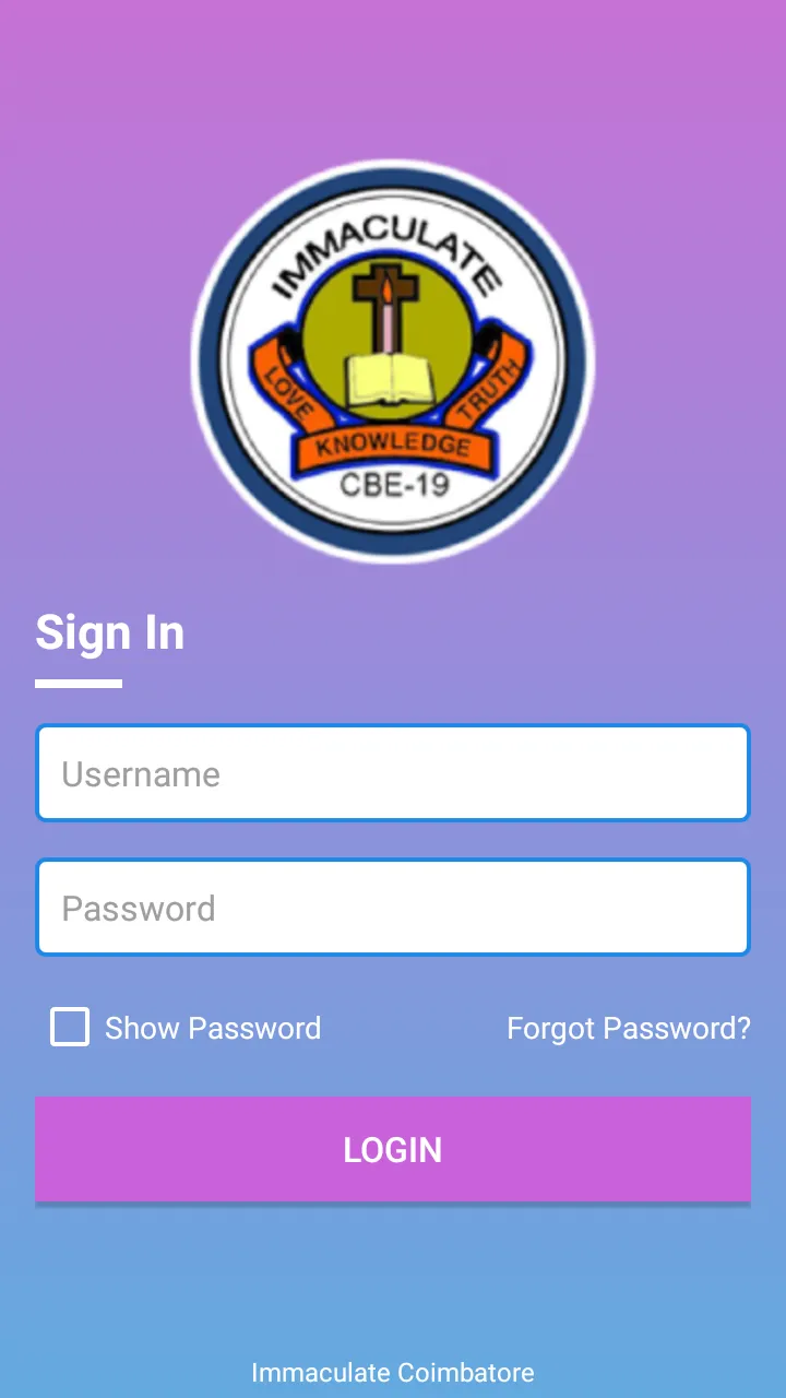 Immaculate Matric School Coimb | Indus Appstore | Screenshot