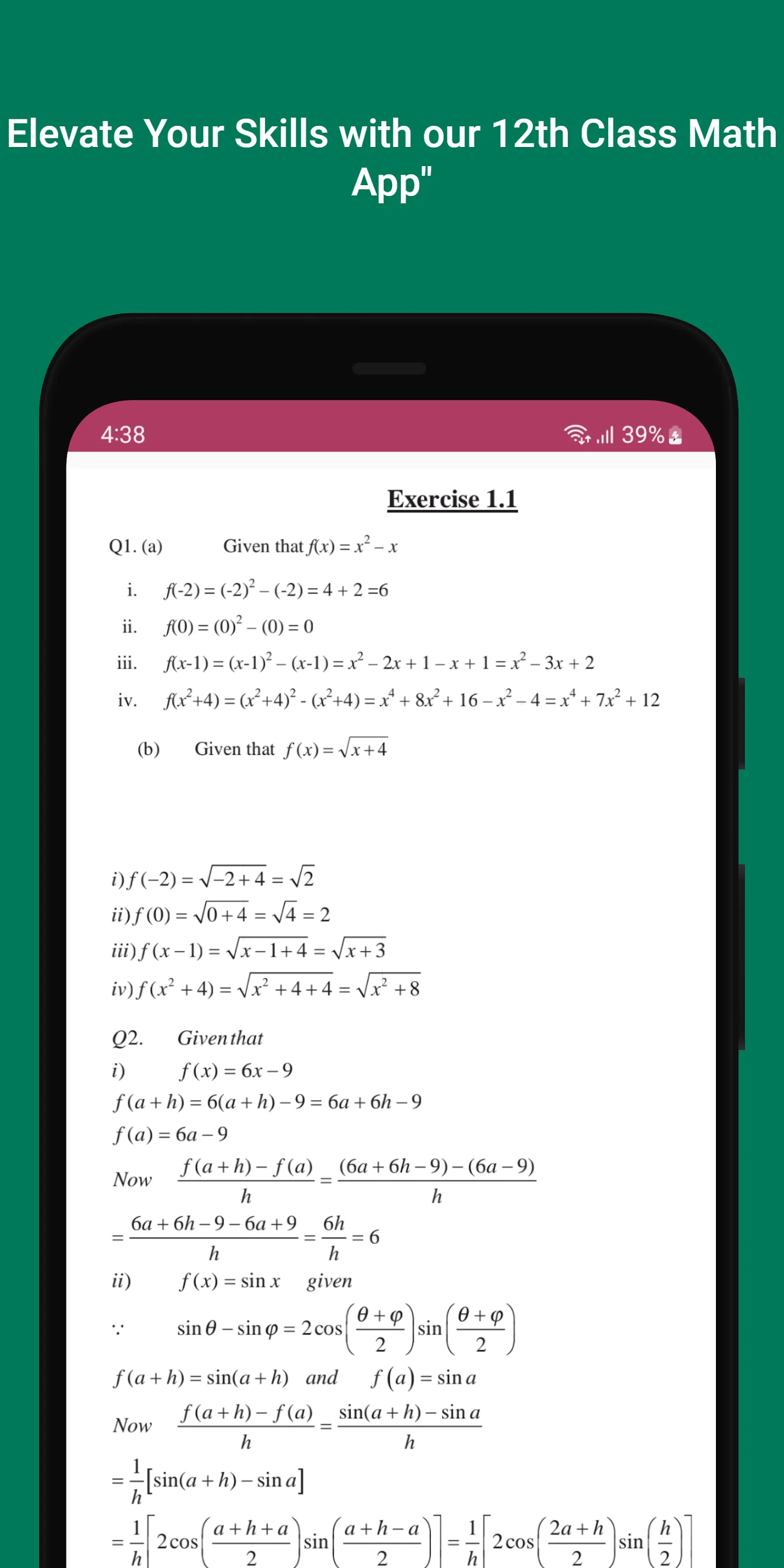 FSC math Part 2 Solved notes | Indus Appstore | Screenshot