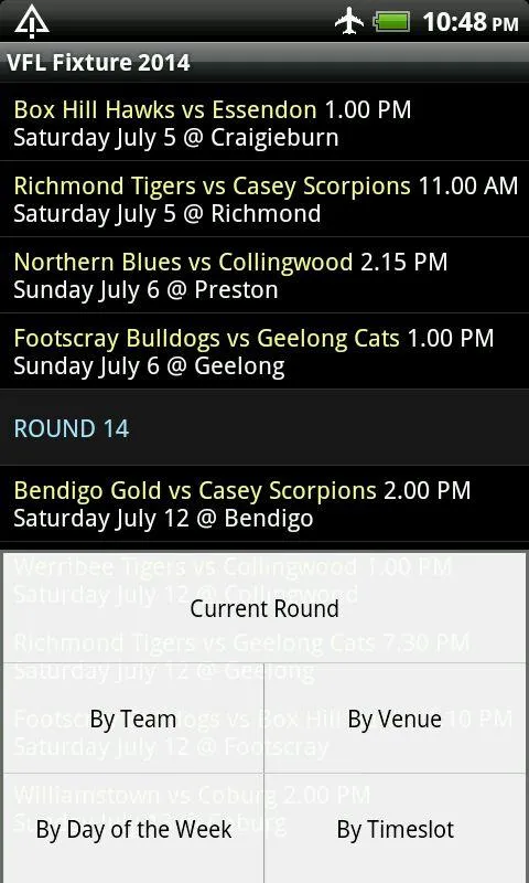 VFL Fixture 2024 | Indus Appstore | Screenshot