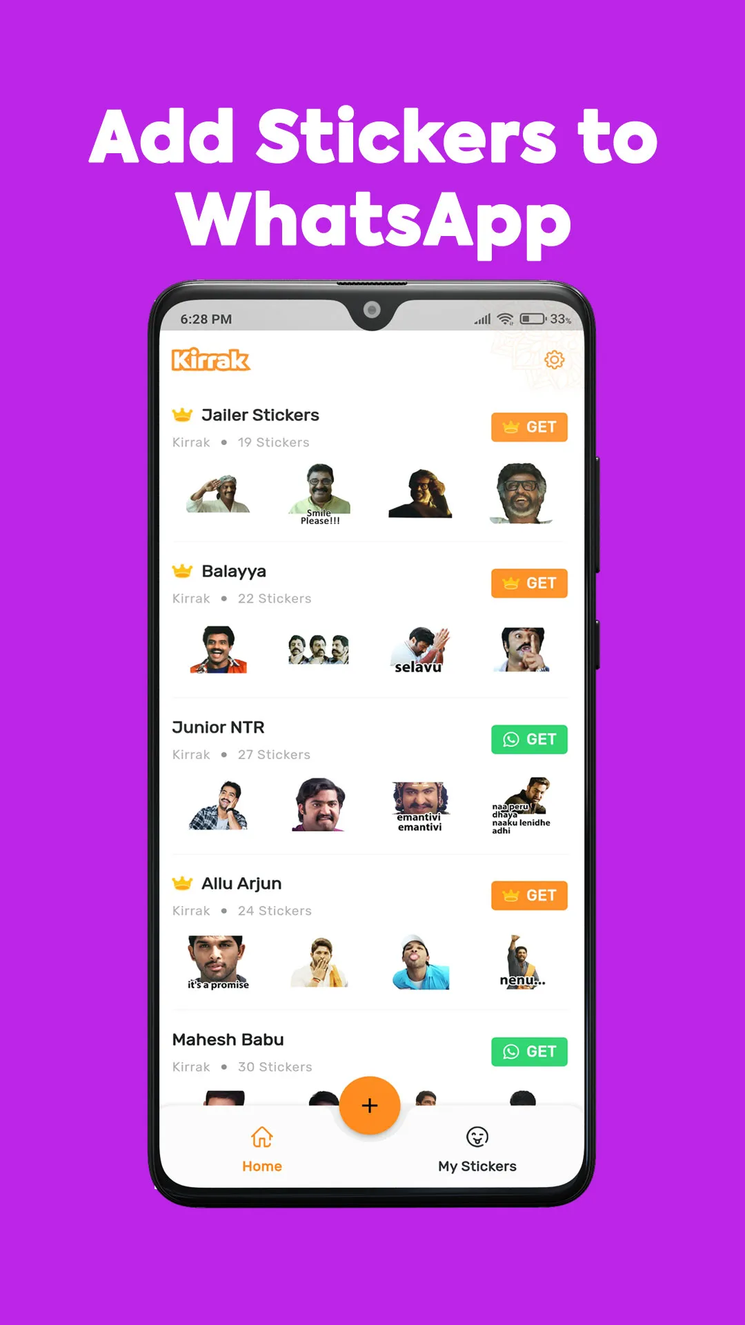 Kirrak Telugu WhatsApp Sticker | Indus Appstore | Screenshot