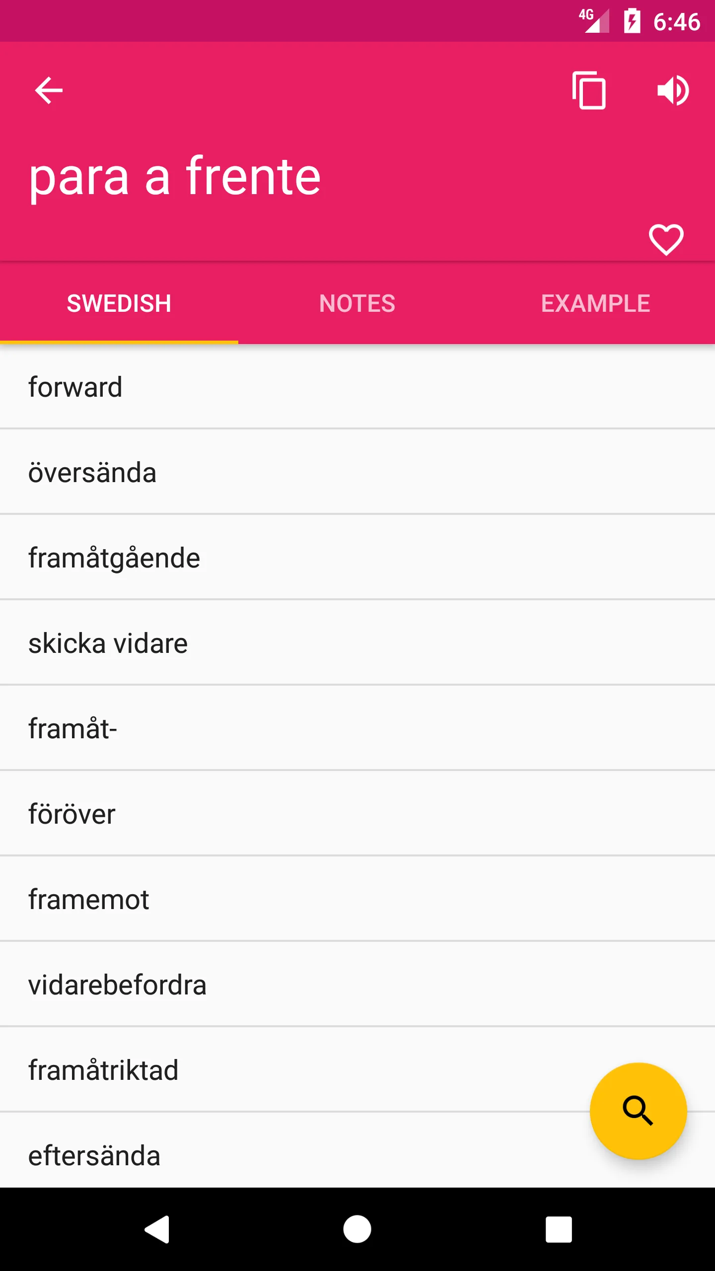 Portuguese Swedish Dictionary | Indus Appstore | Screenshot