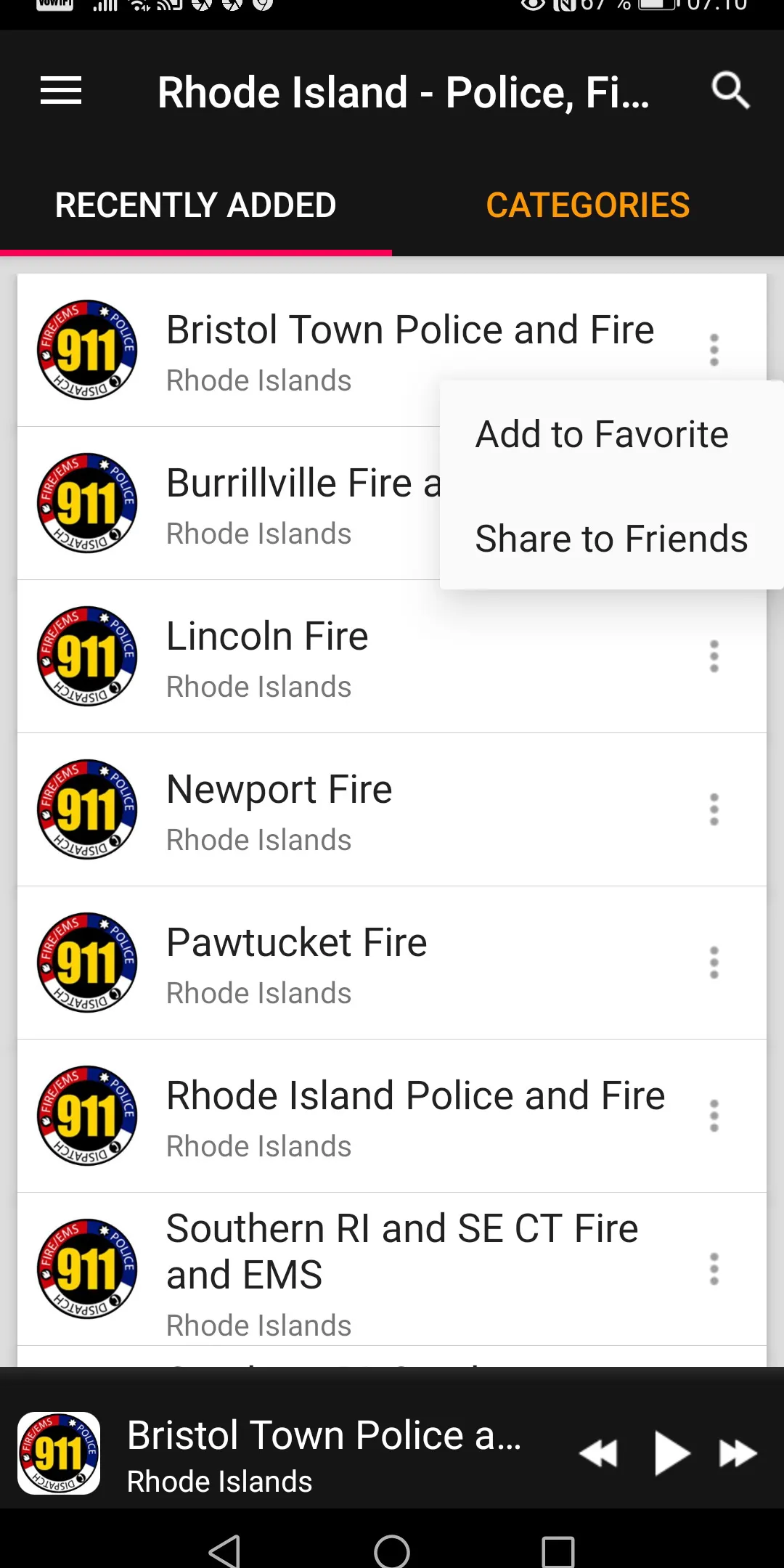 Police Scanner Rhode Island | Indus Appstore | Screenshot