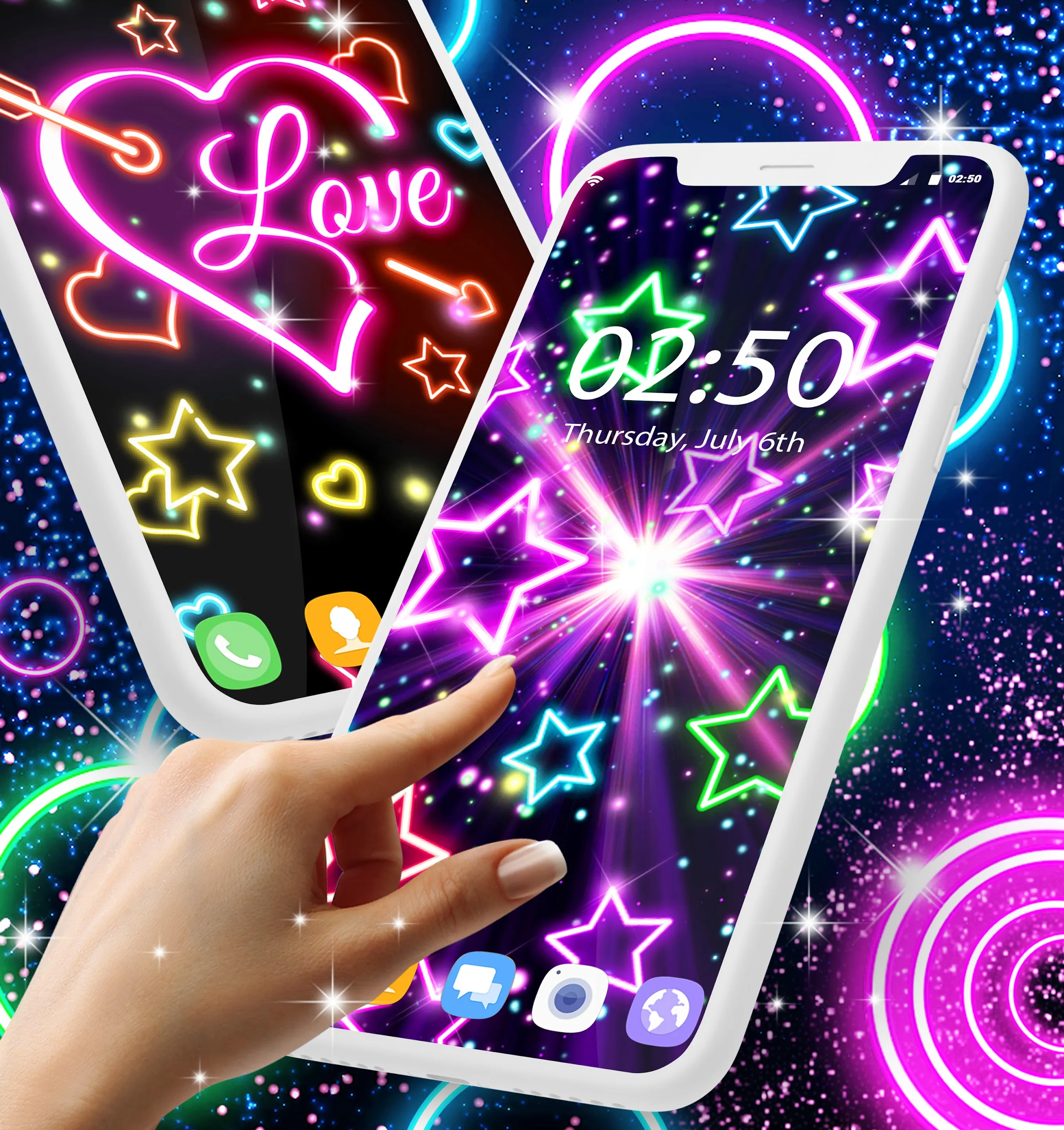 Neon multi color wallpapers | Indus Appstore | Screenshot