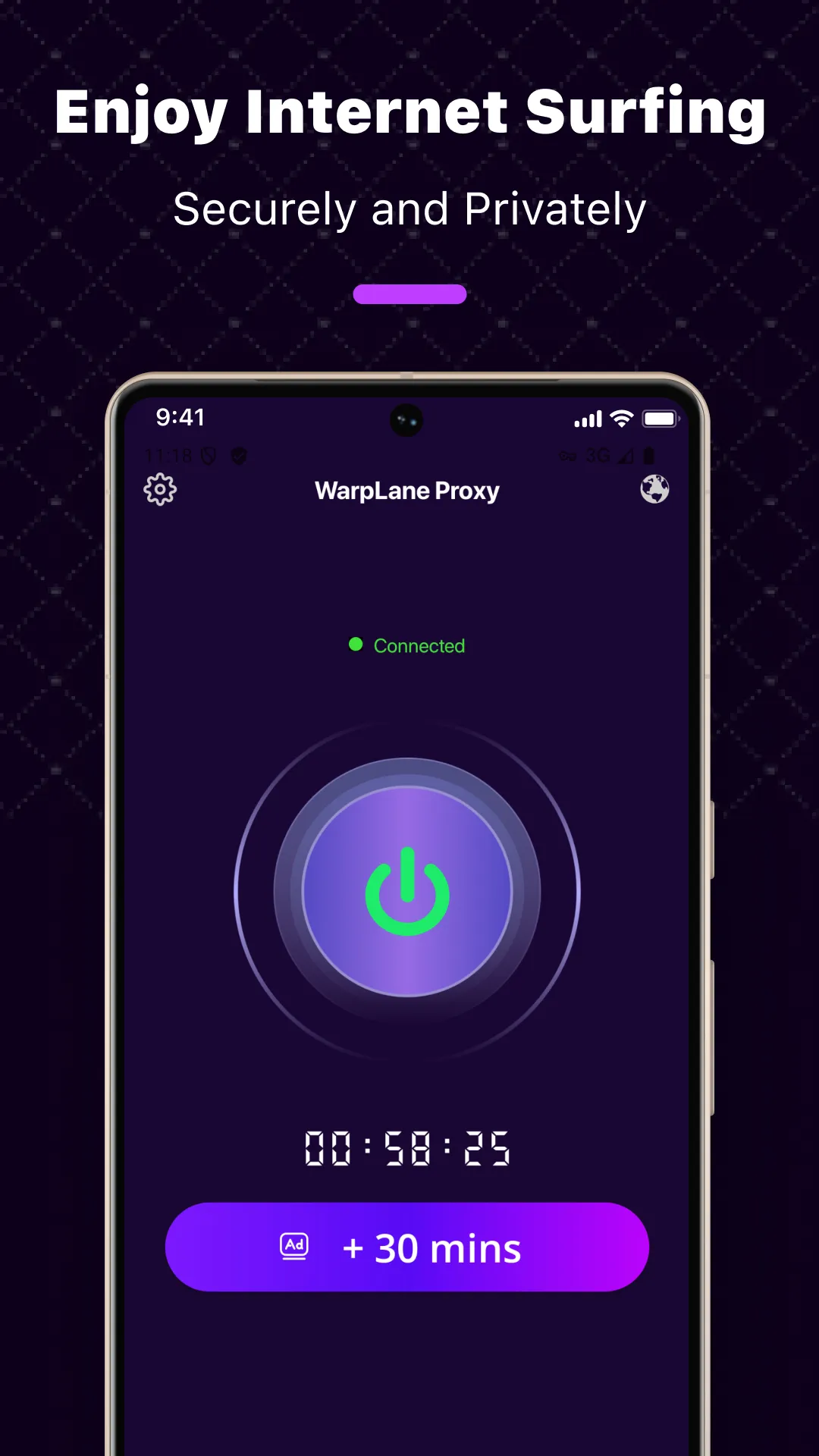 WarpLane Proxy -No Log Privacy | Indus Appstore | Screenshot