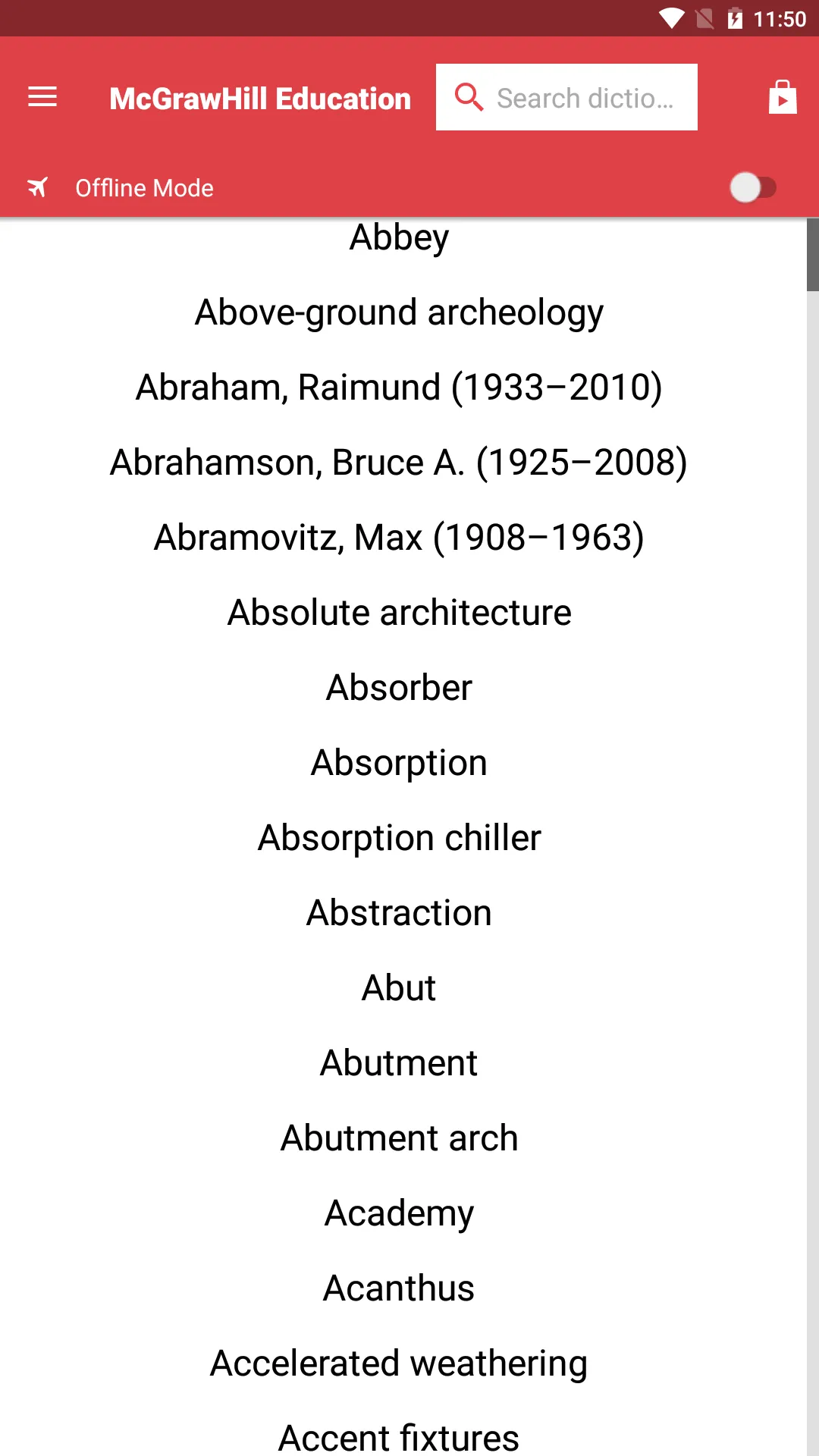 Dictionary of Architecture | Indus Appstore | Screenshot