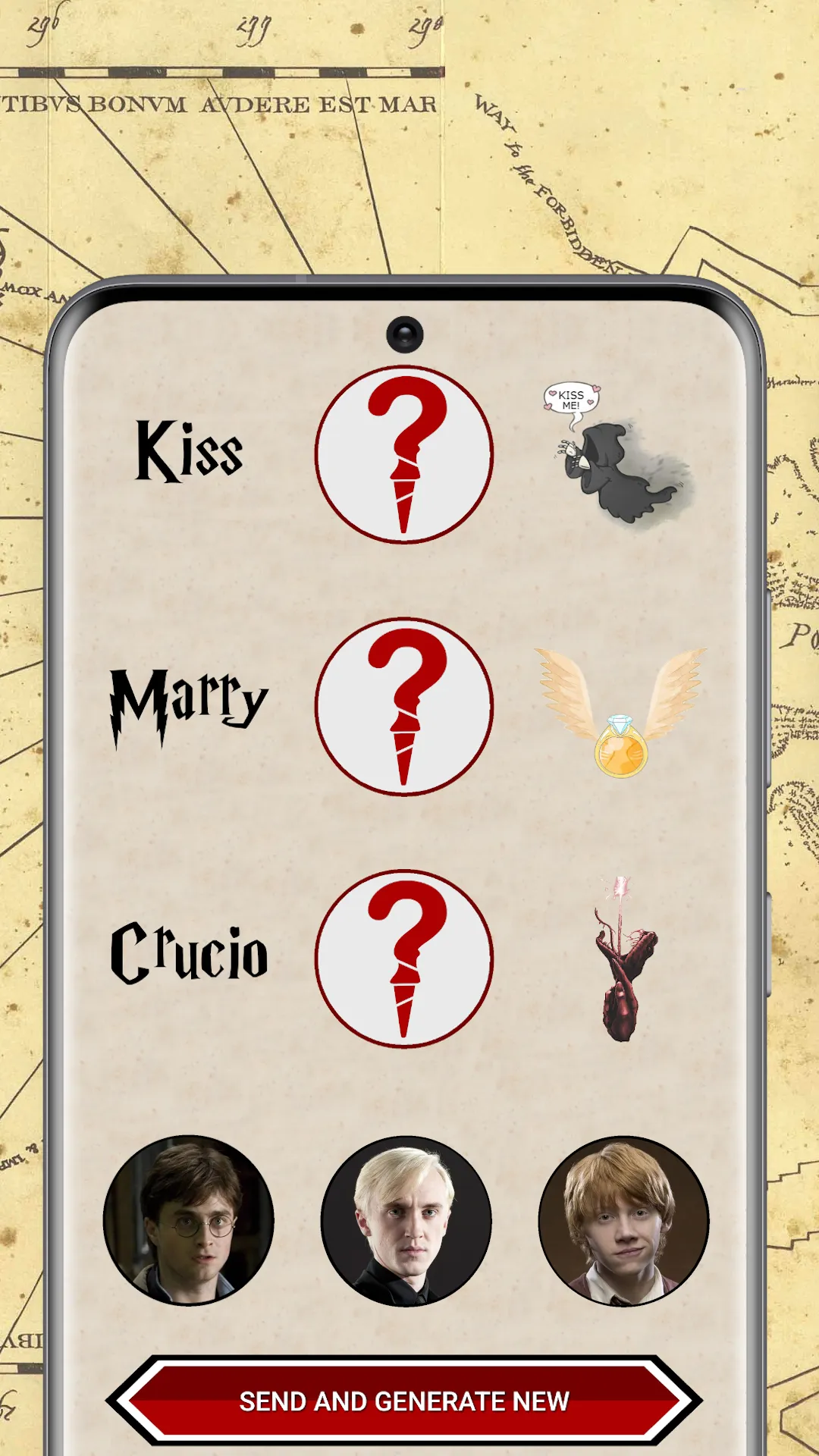 Kiss Marry Crucio Harry Wizard | Indus Appstore | Screenshot