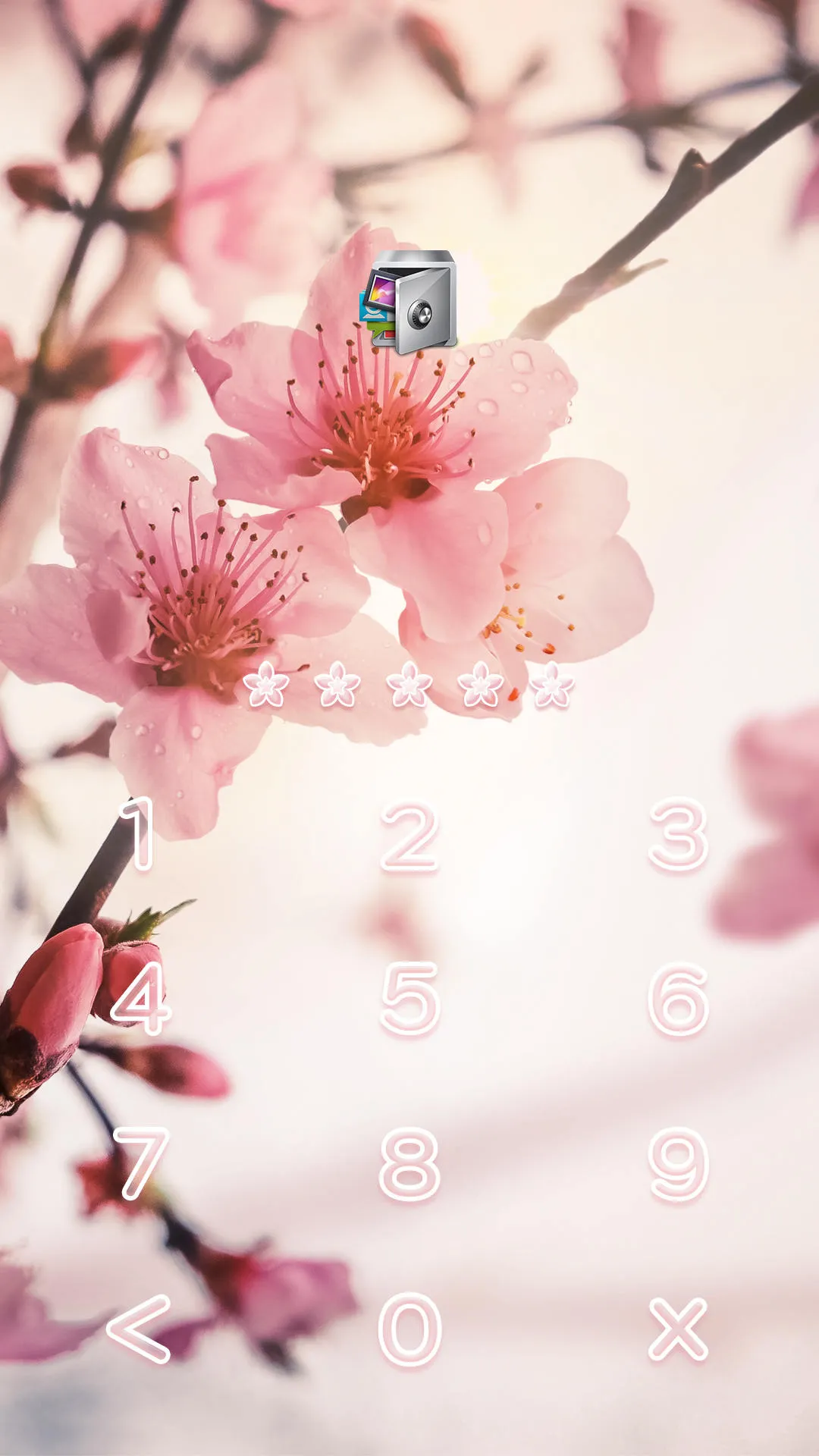 AppLock Theme Peach Blossoms | Indus Appstore | Screenshot