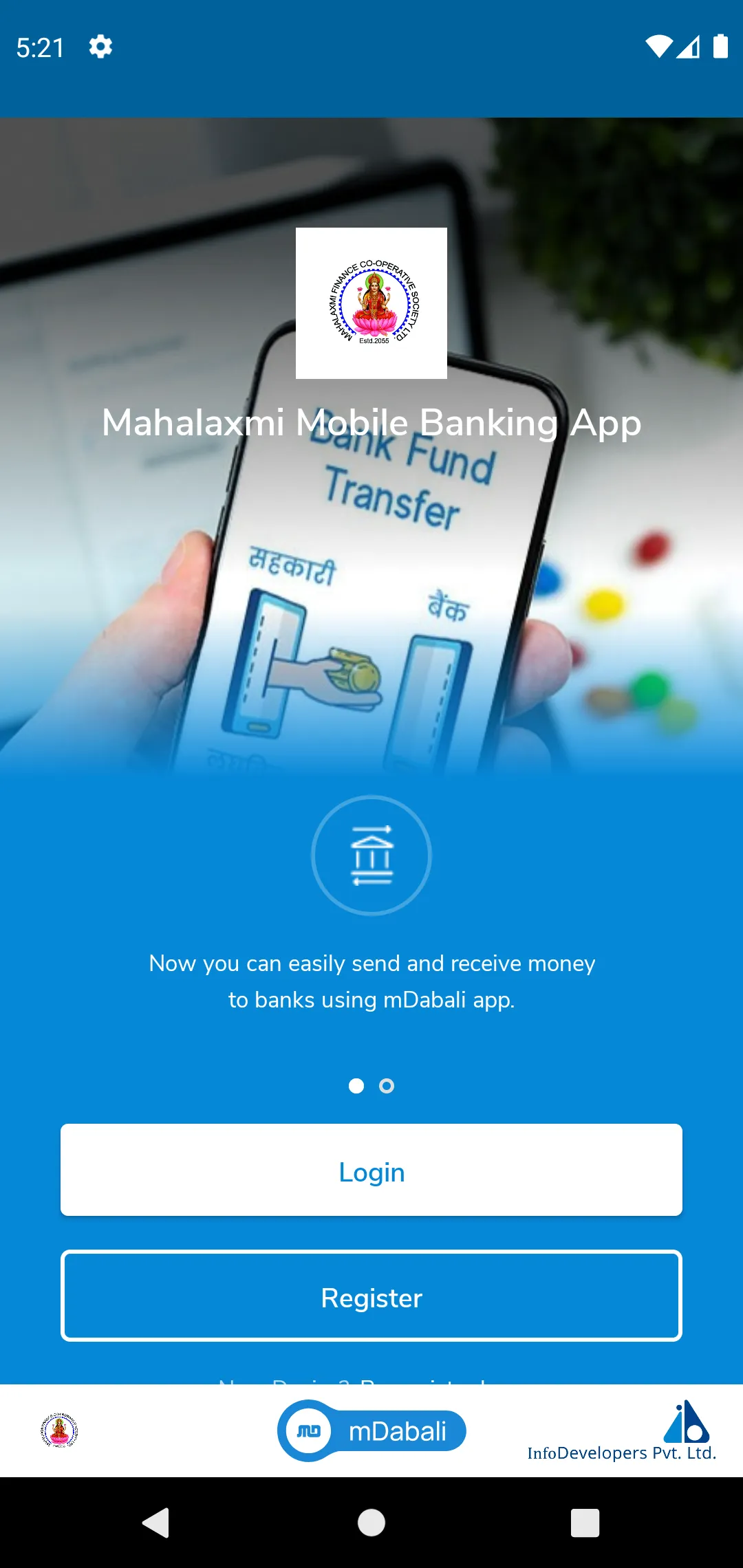 Mahalaxmi Mobile Banking App | Indus Appstore | Screenshot