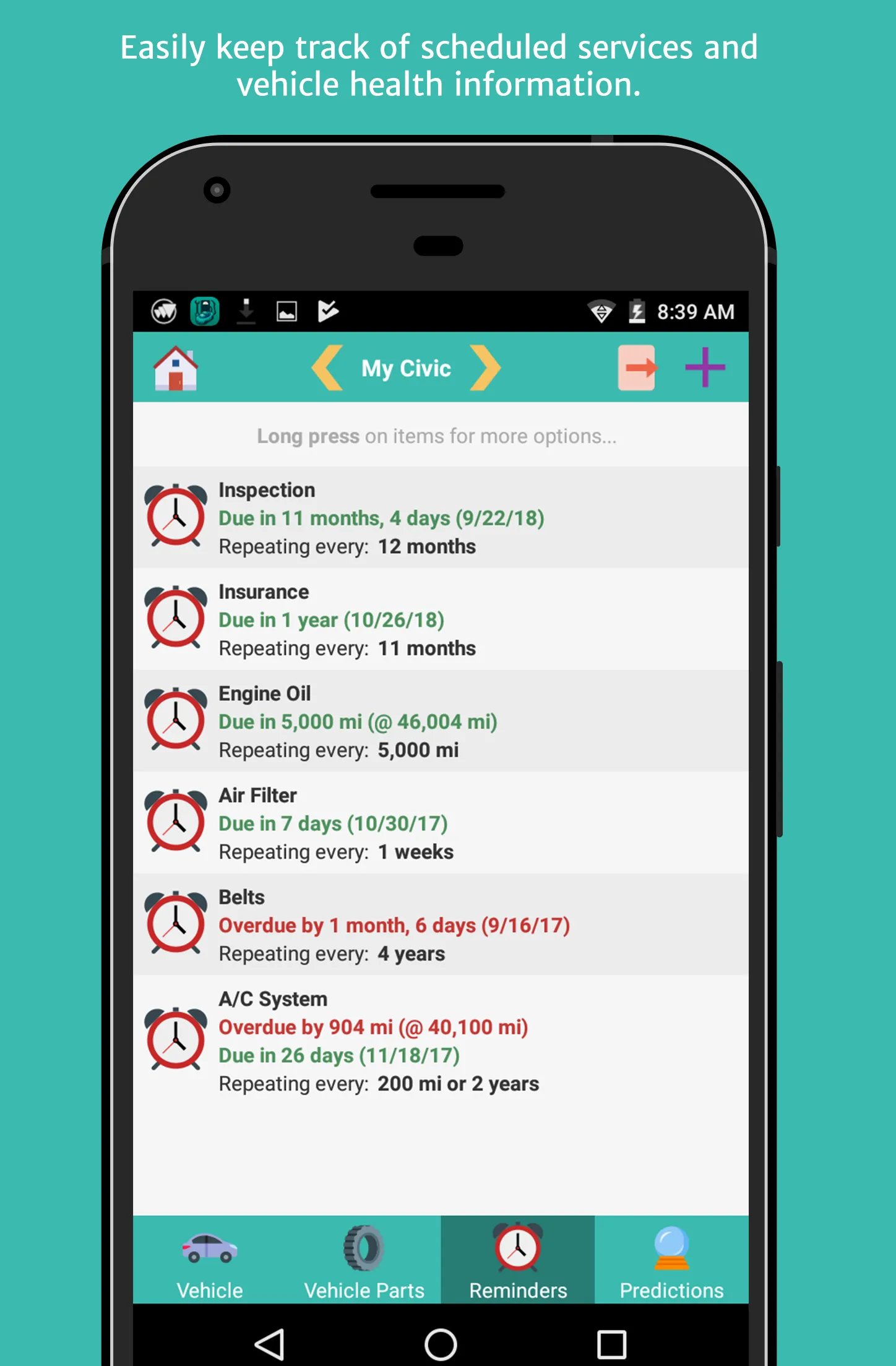 aCar - Car Management, Mileage | Indus Appstore | Screenshot