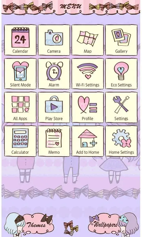 -Ribbon Girls- Theme +HOME | Indus Appstore | Screenshot