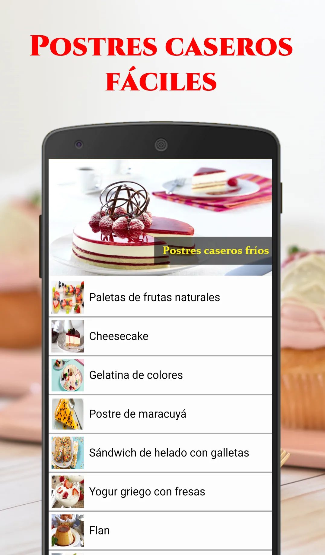 Postres Caseros Fáciles | Indus Appstore | Screenshot