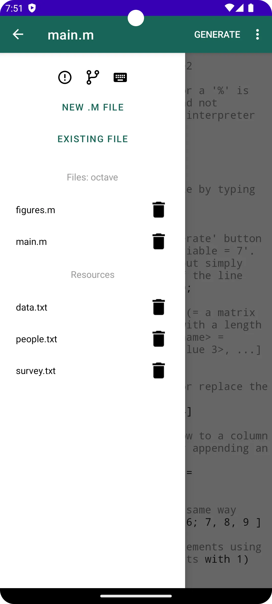 Anoc Octave Editor | Indus Appstore | Screenshot