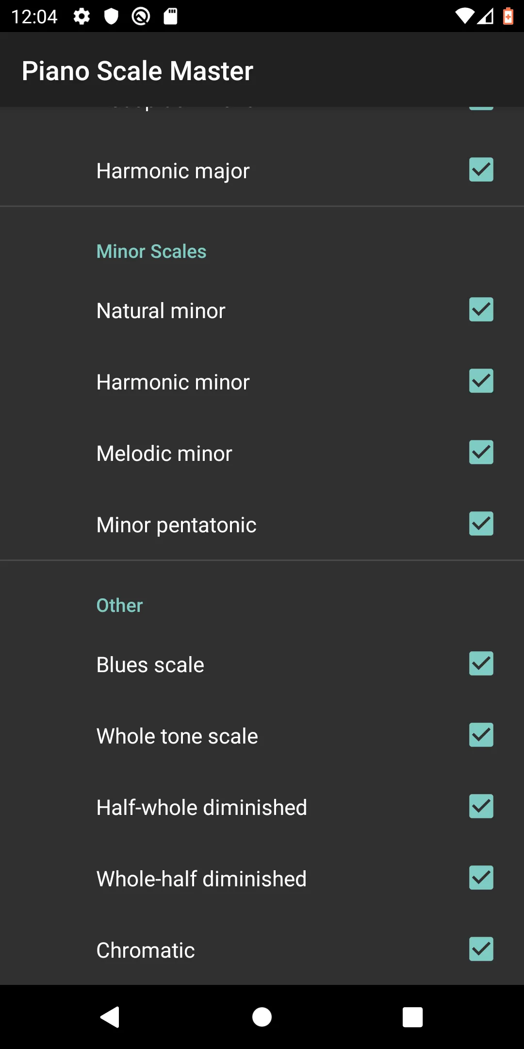 Piano Scale Master | Indus Appstore | Screenshot