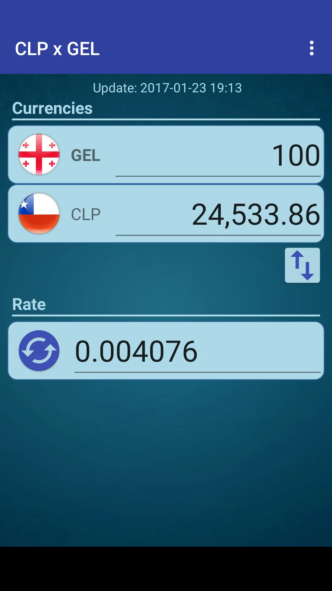 Chile Peso x Georgian Lari | Indus Appstore | Screenshot