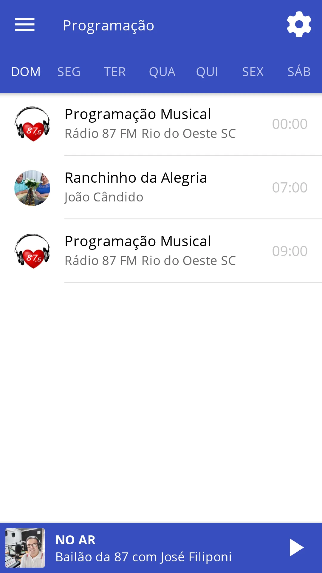 Rádio 87,5 FM Rio do Oeste SC | Indus Appstore | Screenshot