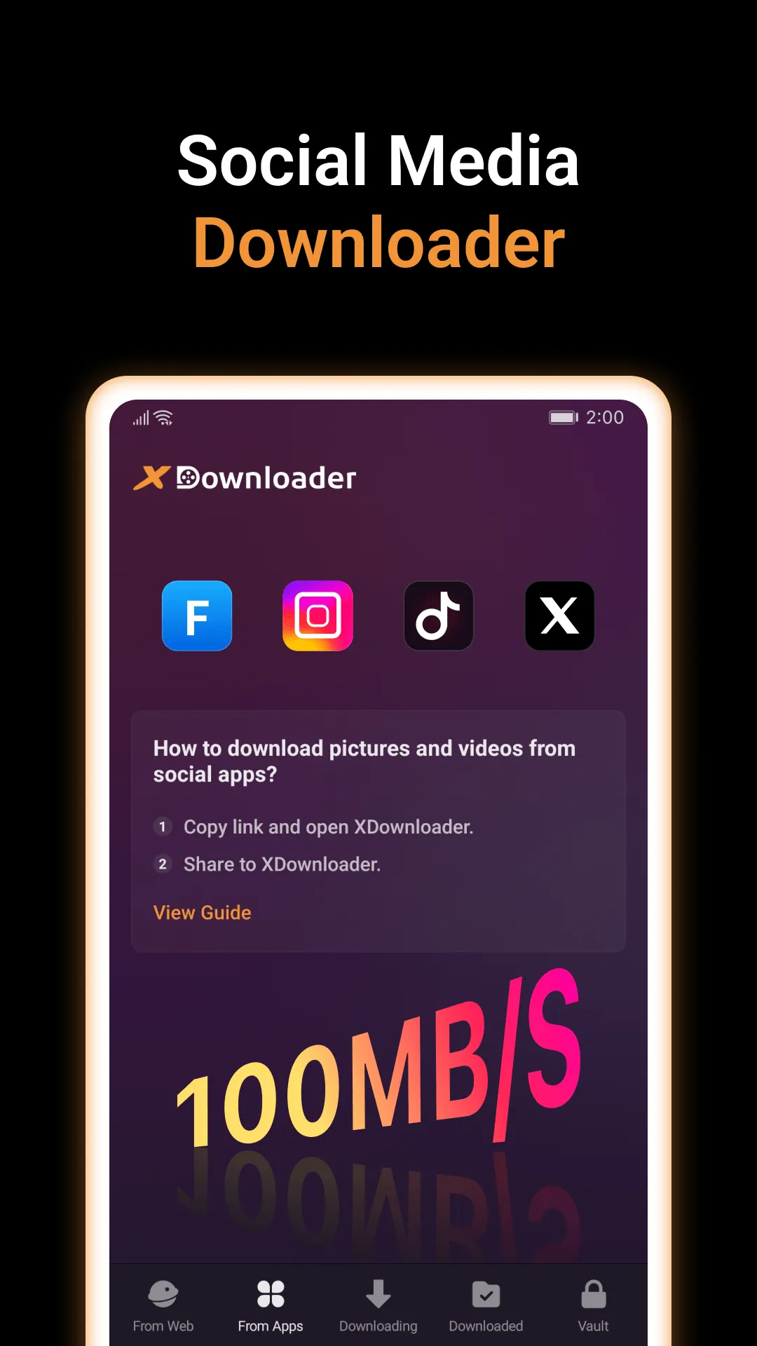 X Downloader & Video Player | Indus Appstore | Screenshot