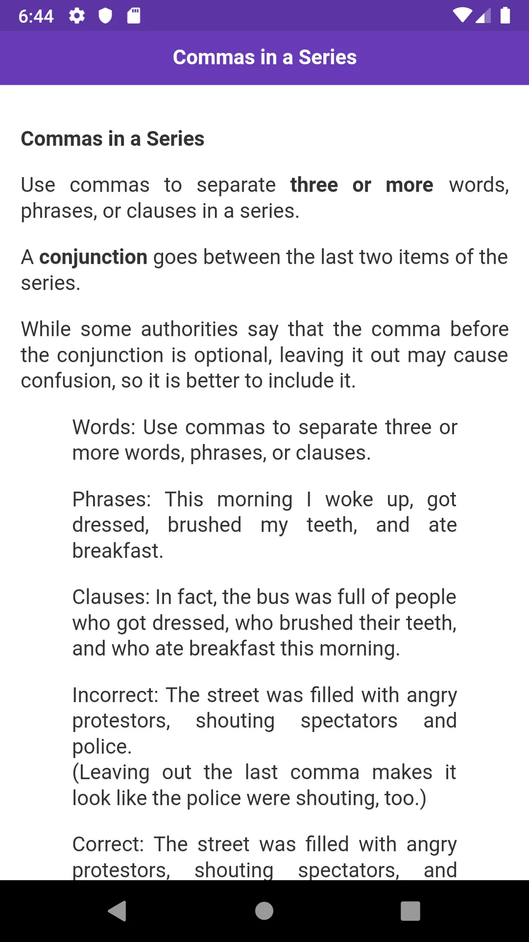 Punctuation Rules | Indus Appstore | Screenshot