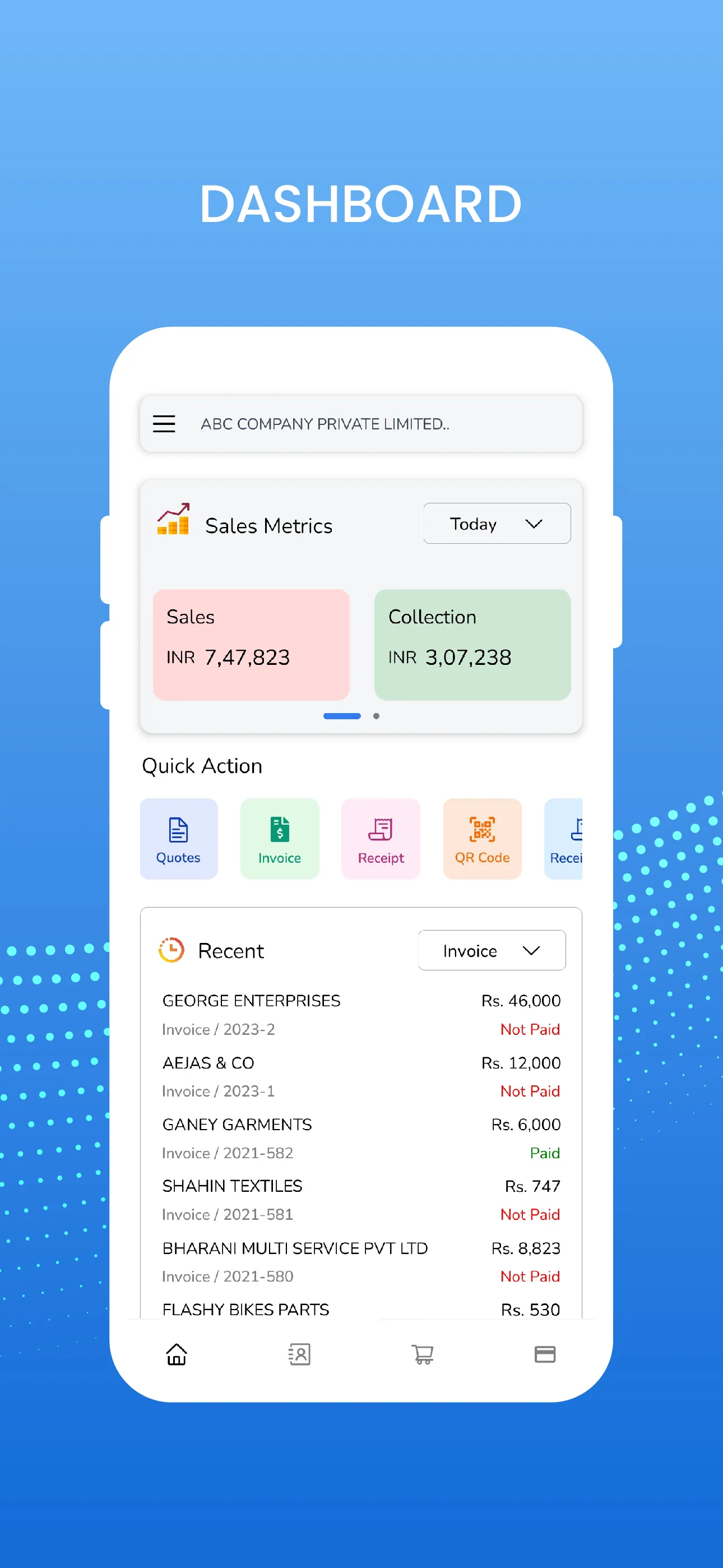 LEDGERS - Send GST Invoice | Indus Appstore | Screenshot