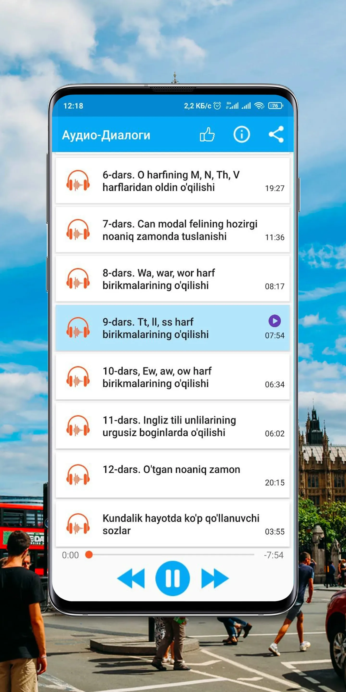 Ingliz tili - audio qo'llanma | Indus Appstore | Screenshot