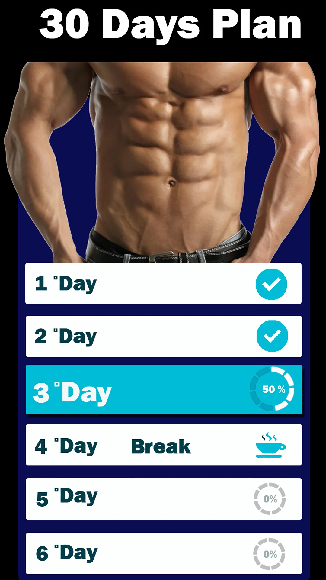 6 Pack in 30 Days | Indus Appstore | Screenshot