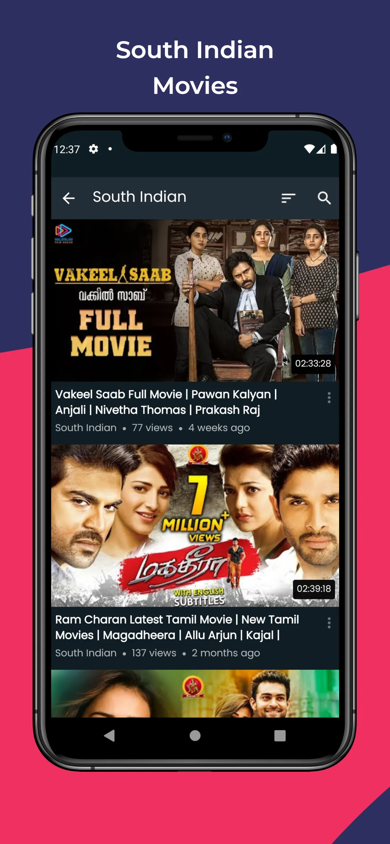 ALL IN ONE MOVIES | Indus Appstore | Screenshot