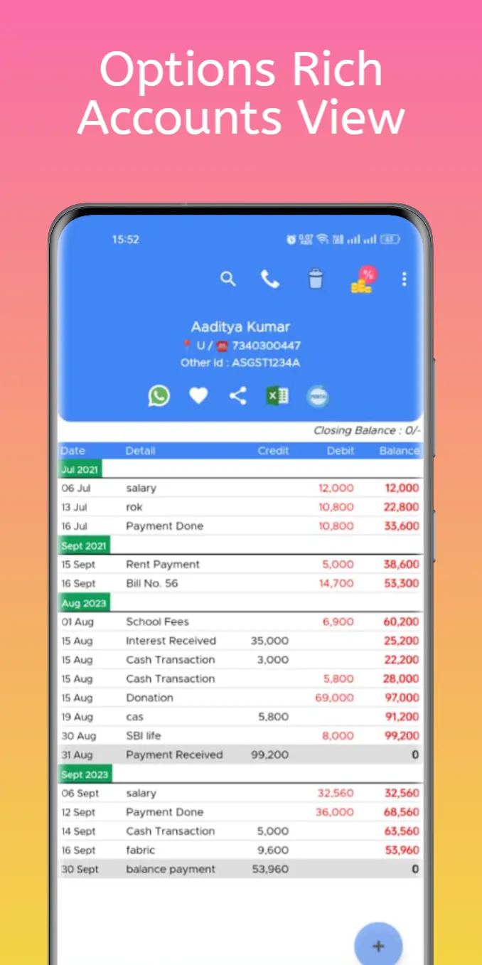 Accounts Plus - Ledger Book | Indus Appstore | Screenshot