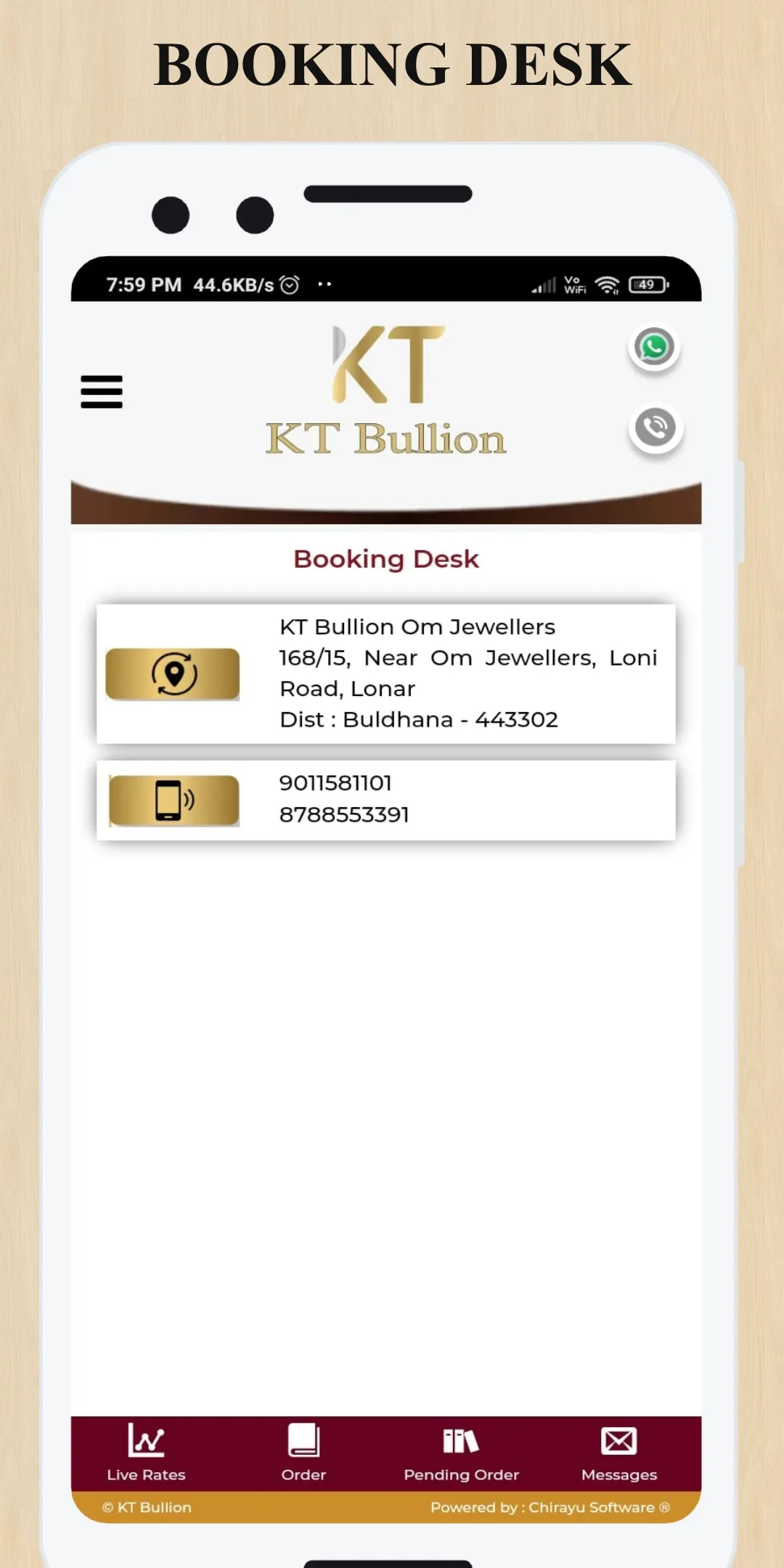 OSWAL SPOT - K T BULLION | Indus Appstore | Screenshot