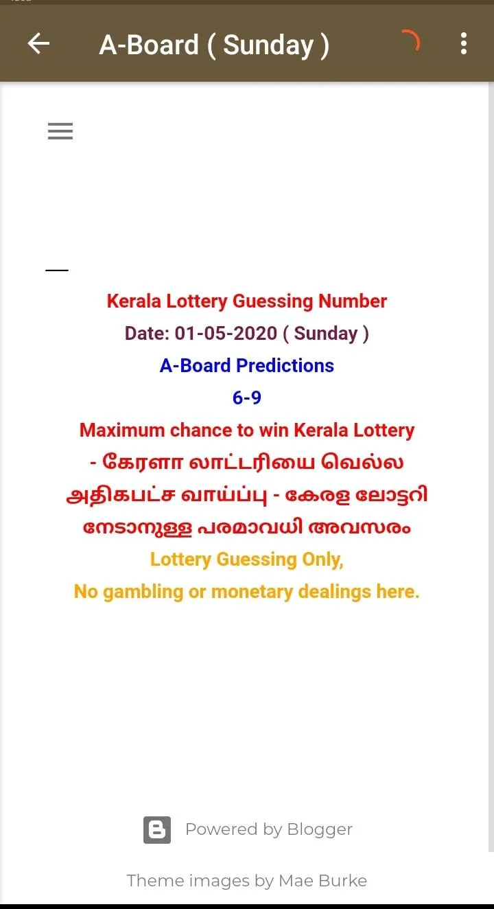 Kerala Lottery A Board Guessin | Indus Appstore | Screenshot