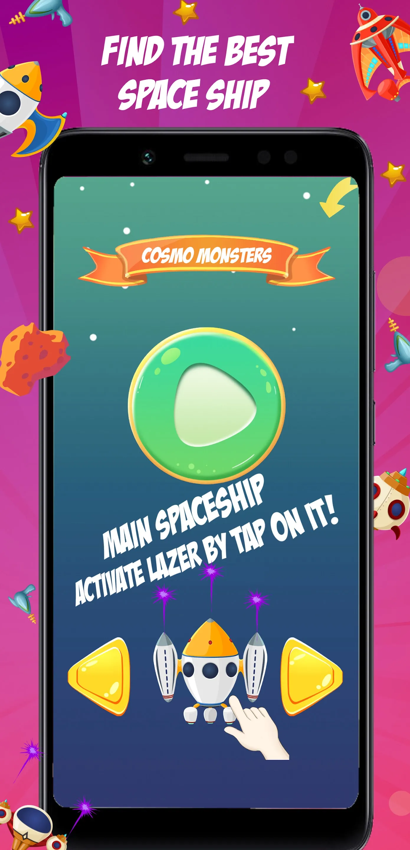 Cosmo Paddle Ball Game | Indus Appstore | Screenshot