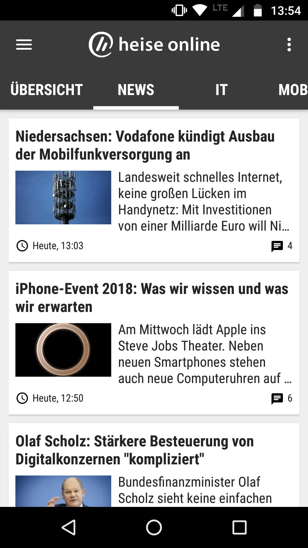 heise online - News | Indus Appstore | Screenshot