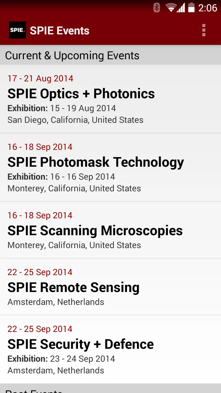 SPIE Conferences | Indus Appstore | Screenshot