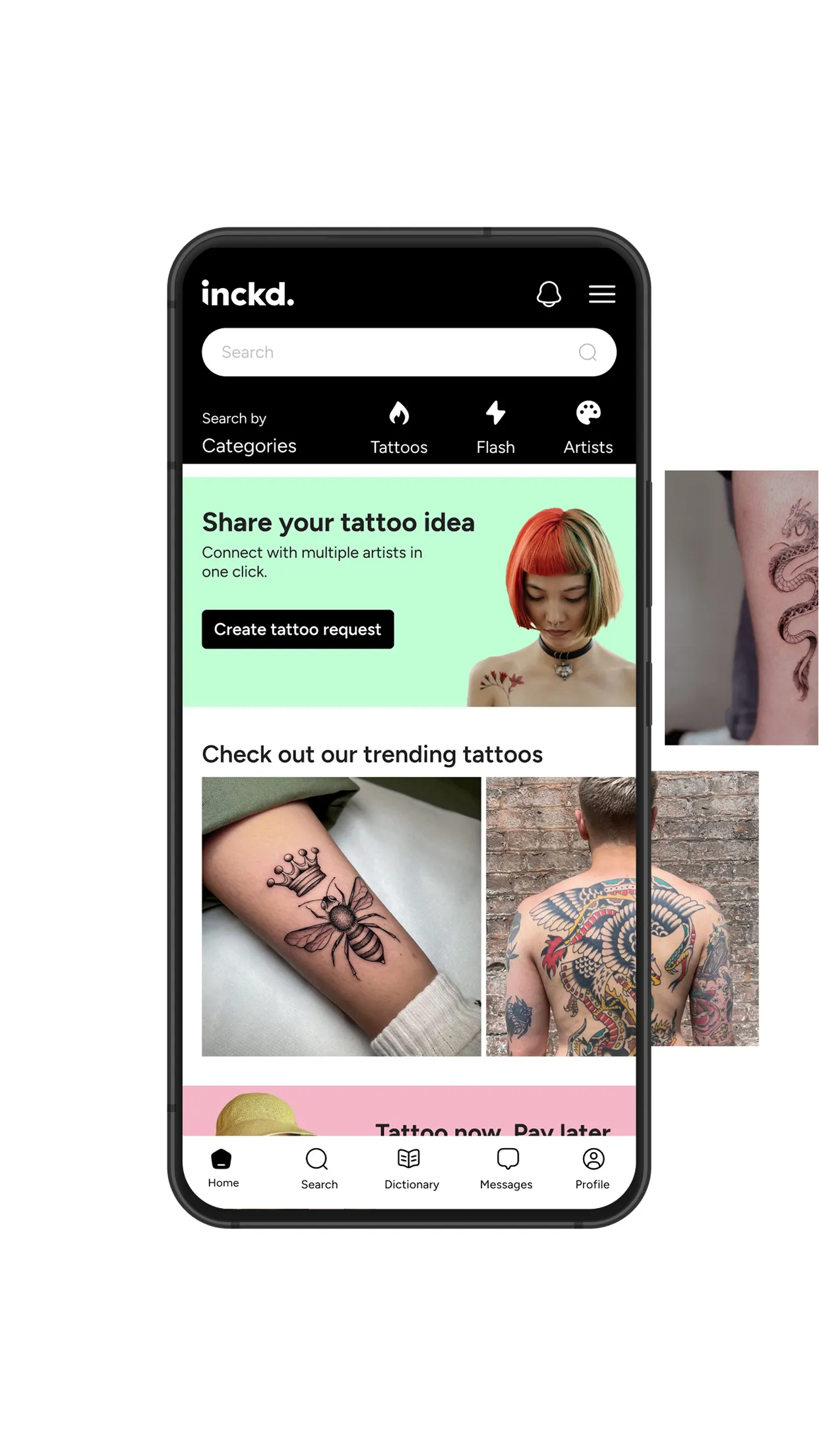 inckd. tattoo | Indus Appstore | Screenshot