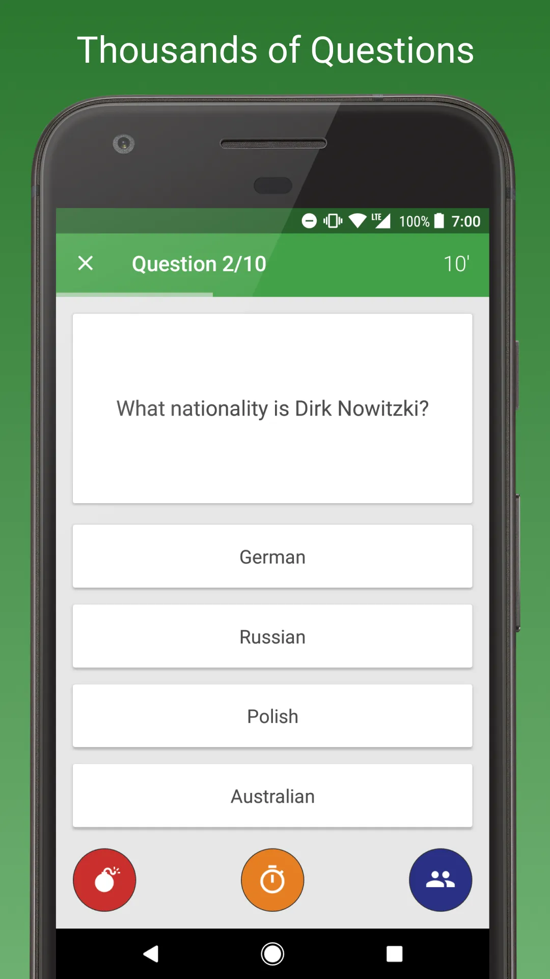 Sports Fan Quiz | Indus Appstore | Screenshot