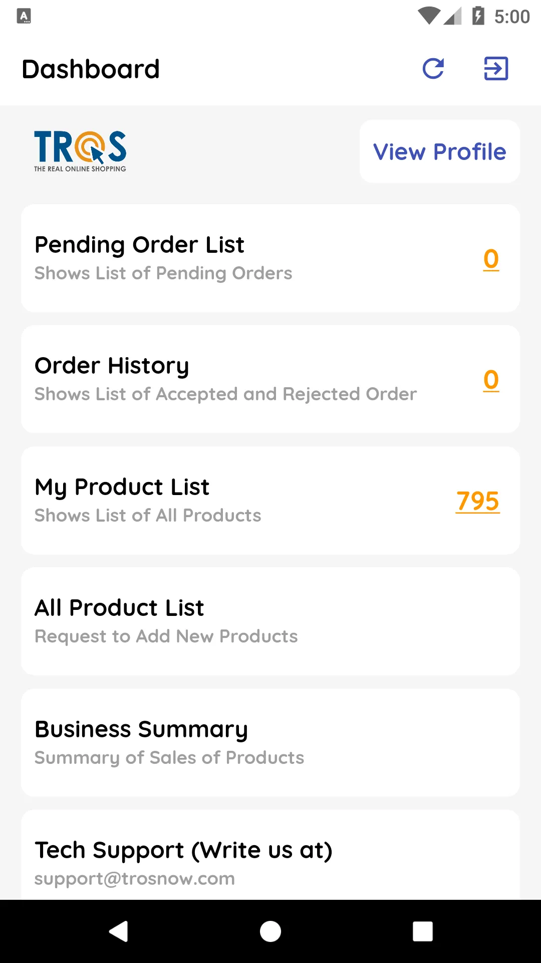 TROS-Vendor | Indus Appstore | Screenshot