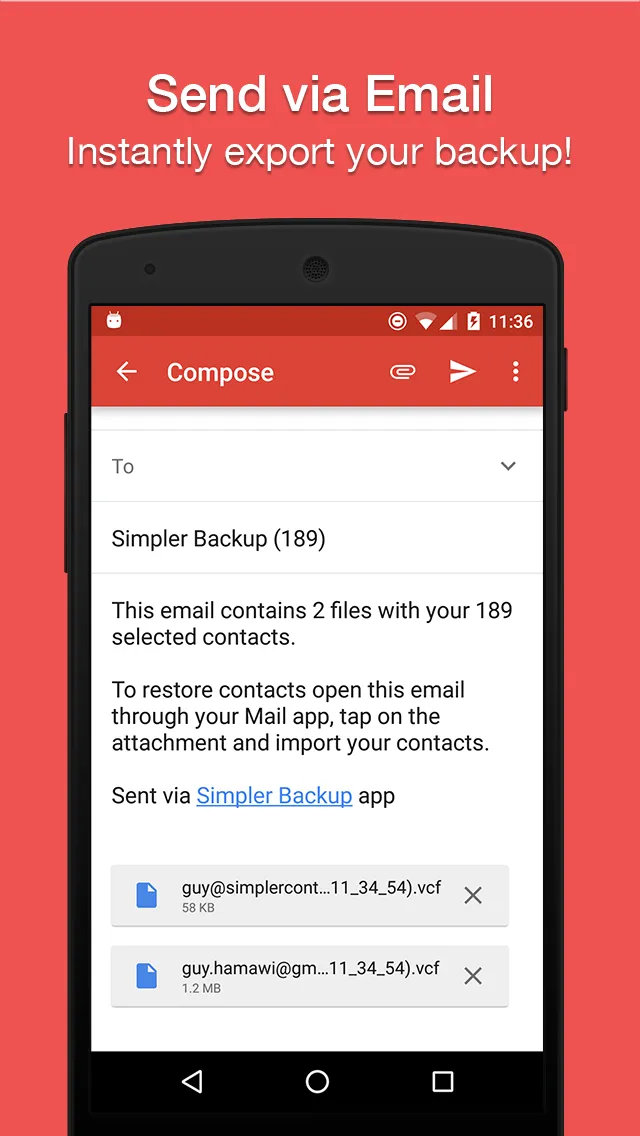 Easy Contacts Backup & Restore | Indus Appstore | Screenshot