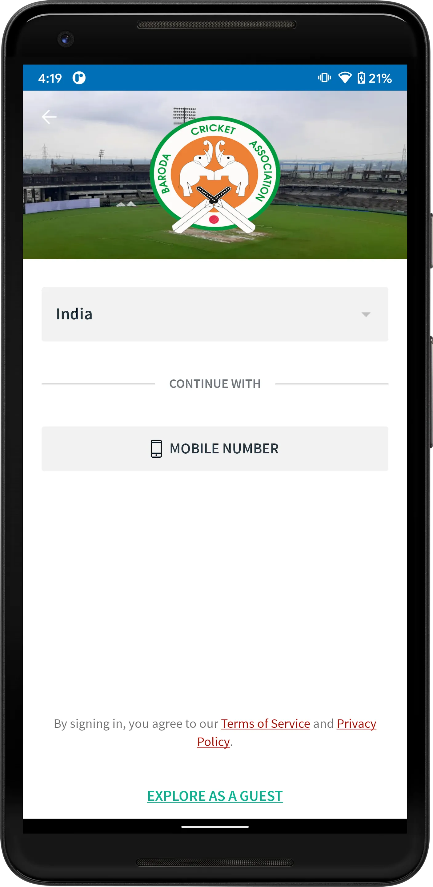 Baroda Cricket Association-BCA | Indus Appstore | Screenshot