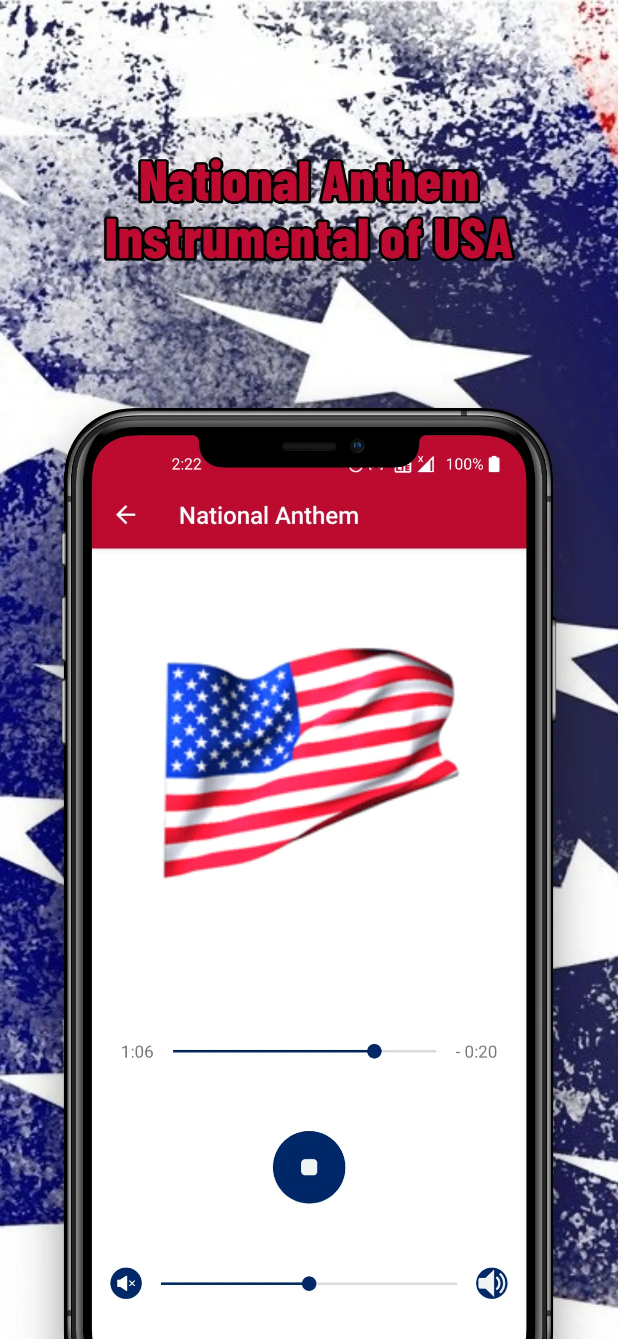 American National Anthem | Indus Appstore | Screenshot