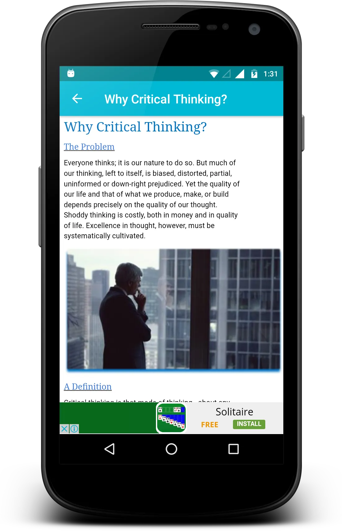 Critical Thinking | Indus Appstore | Screenshot