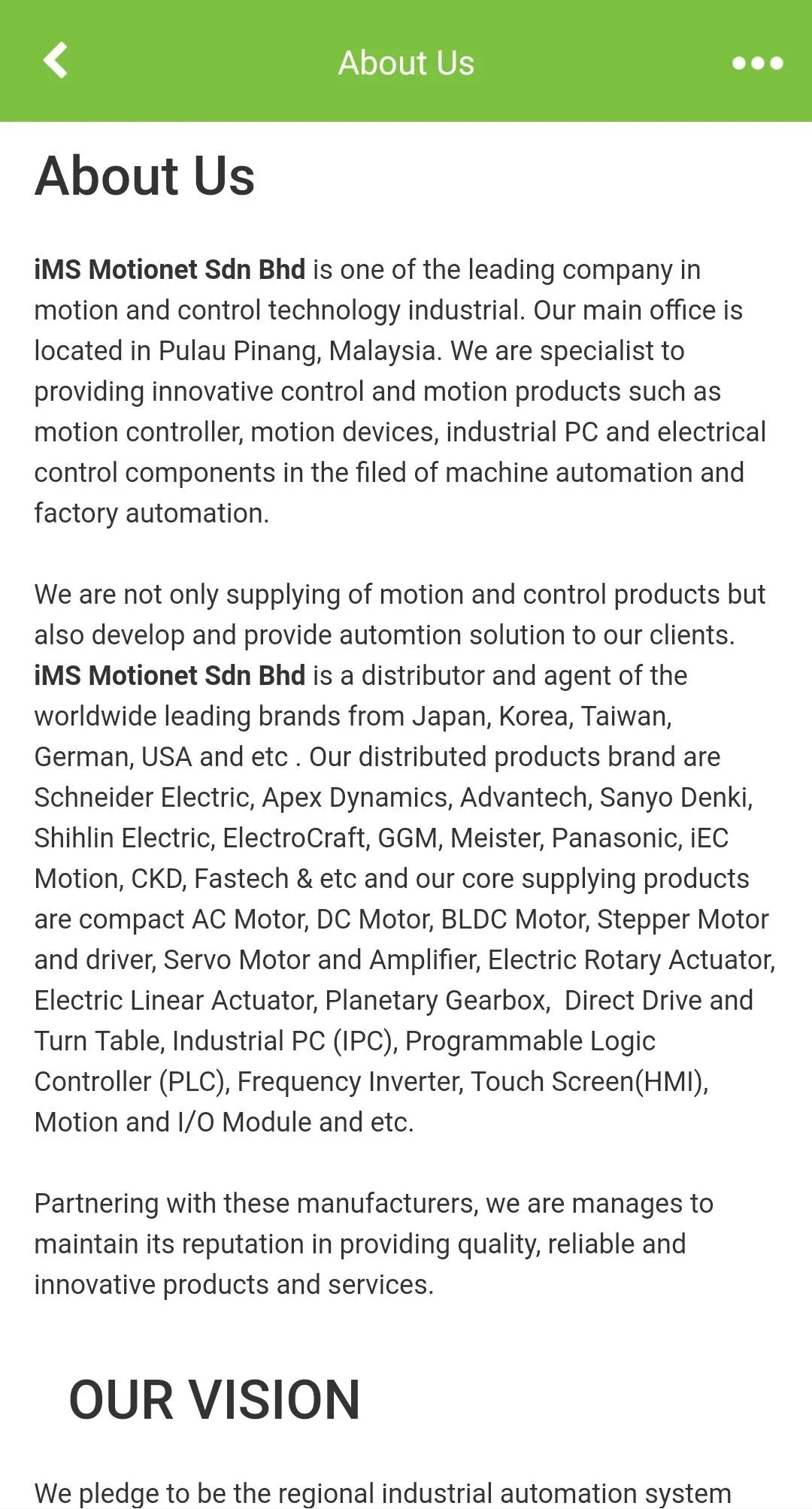 iMS Motionet Sdn Bhd | Indus Appstore | Screenshot