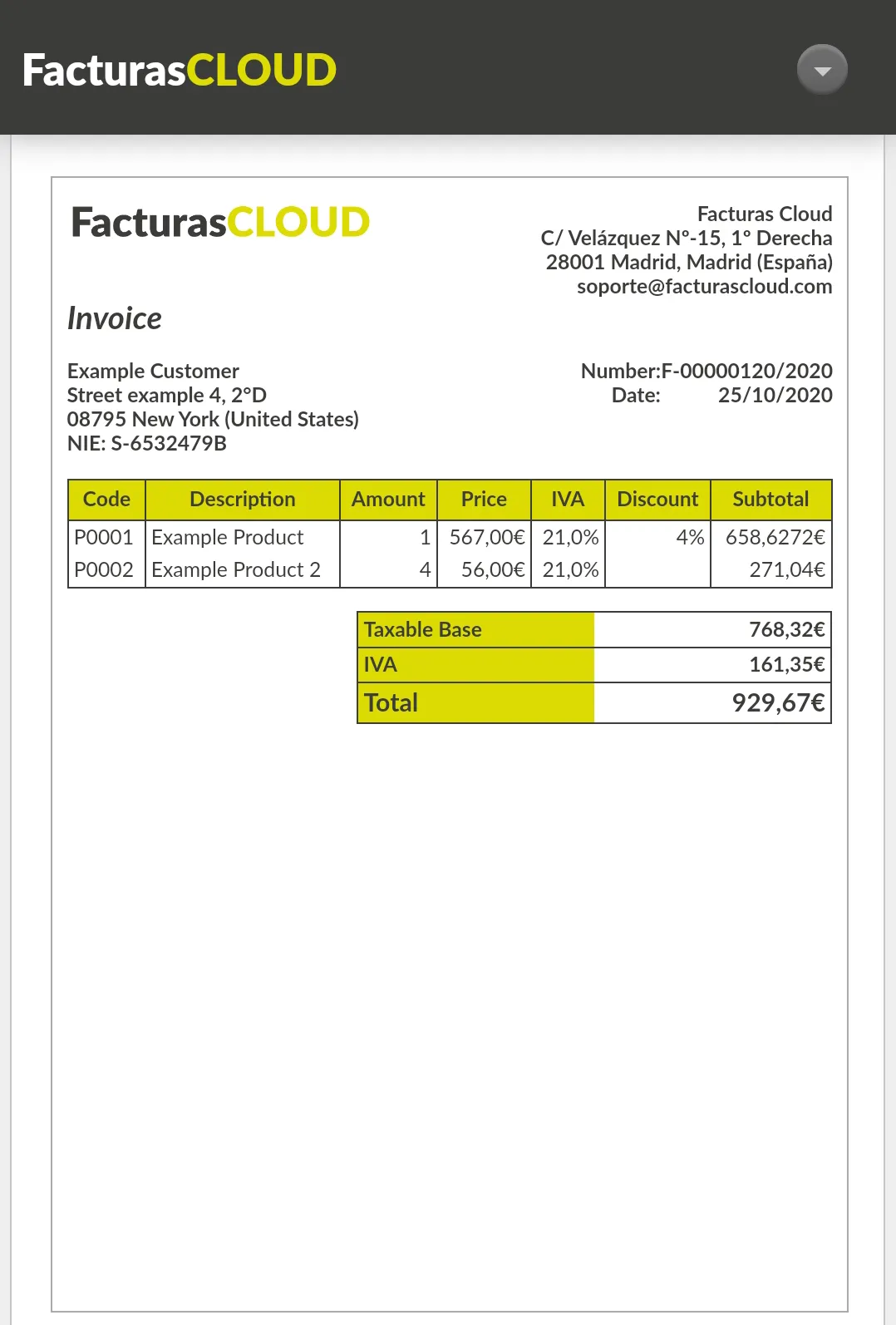 Facturas Cloud: Your Invoicing | Indus Appstore | Screenshot