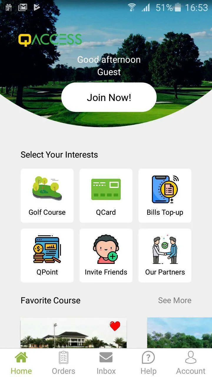 QAccess - Golf Course Booking | Indus Appstore | Screenshot