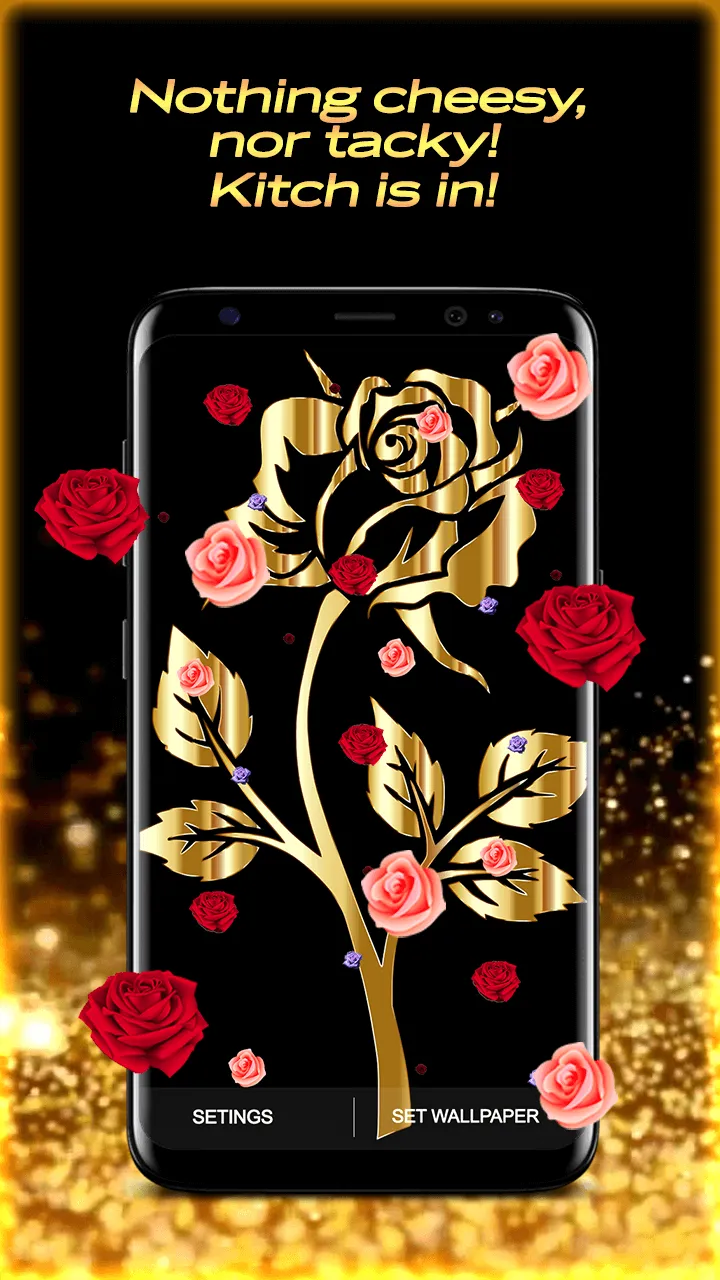 Golden Rose Live Wallpaper HD | Indus Appstore | Screenshot