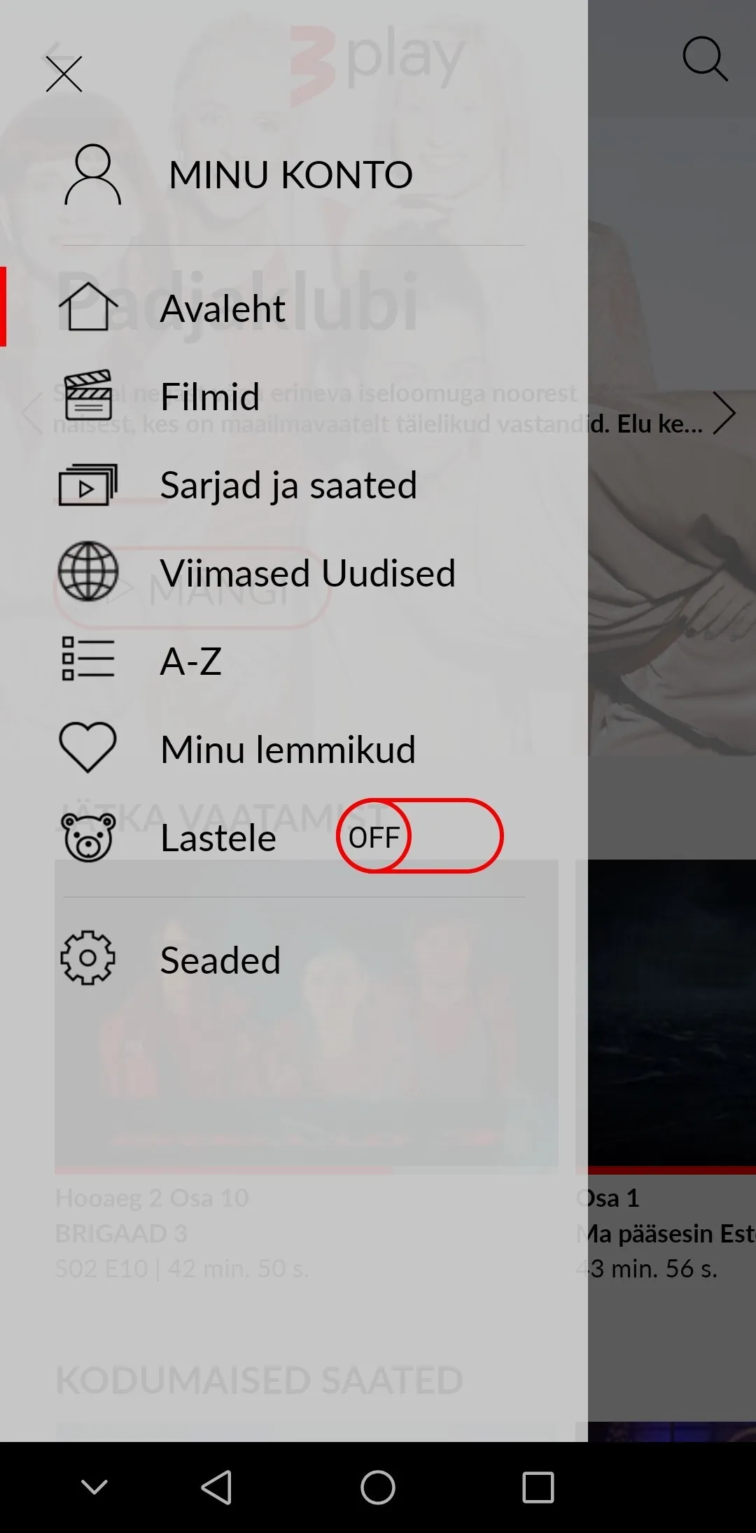 TV3 Play Eesti | Indus Appstore | Screenshot