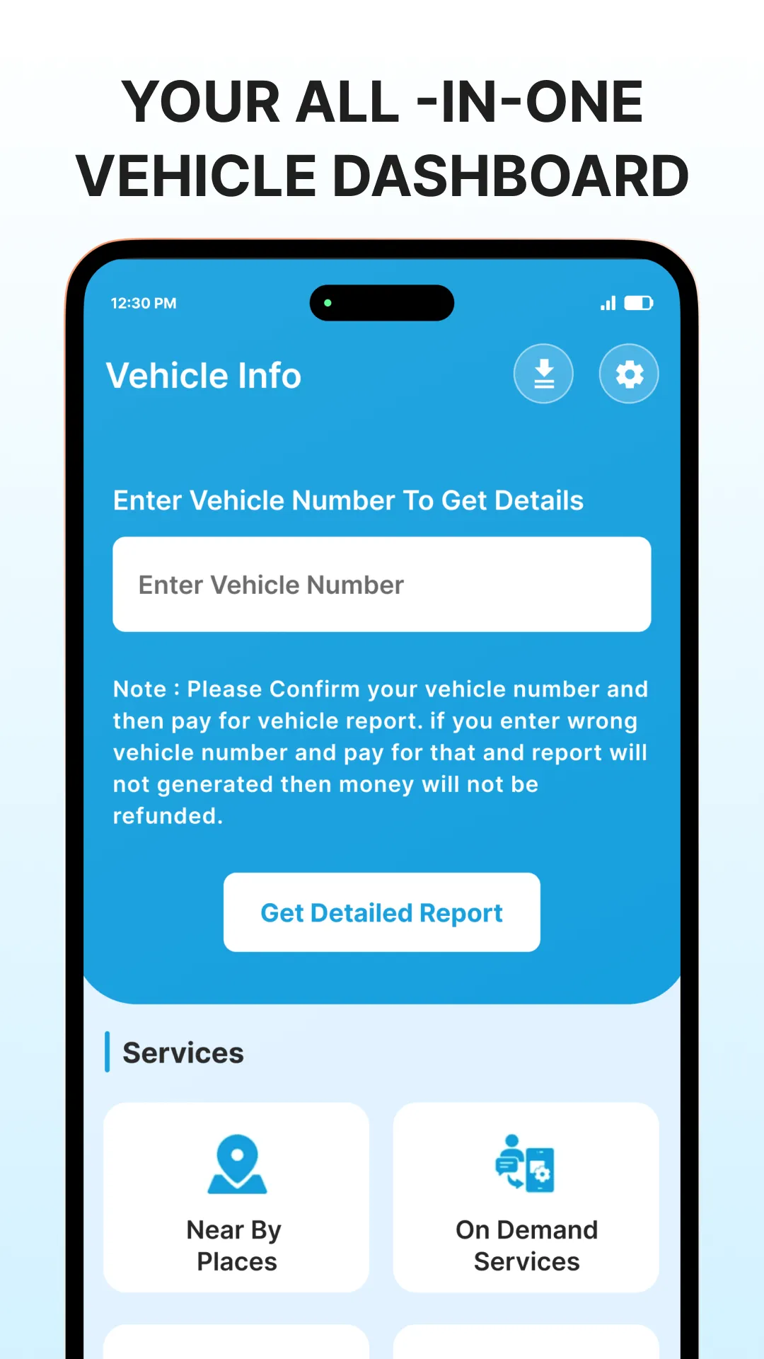 Vehicle Information App | Indus Appstore | Screenshot
