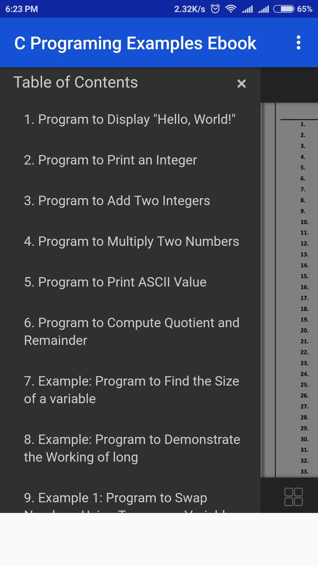 C Programming Examples Ebook | Indus Appstore | Screenshot